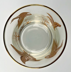 Libbey Golden Mallards 9 Ounce oz Lowball Glasses Set Of 8 NOS Vintage Bourbon