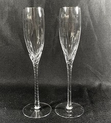 Lenox Firelight Platinum Champagne Flutes 9 3/8″ Millennium Edition Wedding 2