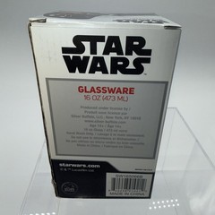 Star Wars Lucas Film Darth Vader Dark Side Glass Ware 16 Oz Capacity New In Box