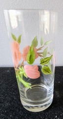 Single Libbey Franciscan Desert Rose 14 Ounce Glass Tumbler 6 1/4″ Replacement