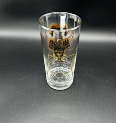 Aries Zodiac Glass Tumbler Gold Highball Tom Collins Barware MCM 5” H