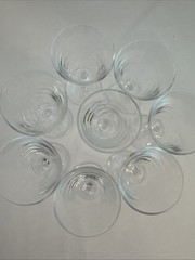 Vtg 3.75” Cristal D’Arques Stemed Cordial Glasses Set Of 8 Marked France