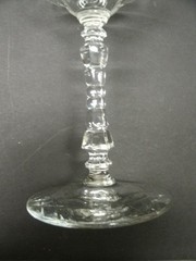 LIBBEY ROCK SHARPE ARCTIC ROSE STEM SET 6 COCKTAIL OR LIQUOR STEMS 5 3/4″ H