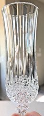 Cristal D’Arques Longchamp Champagne Flutes 8″ Set of 4 Clear France Glass