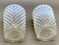 Vintage Fenton Hobnail French Opalescent Juice Glass/Tumbler 5 oz. x 2