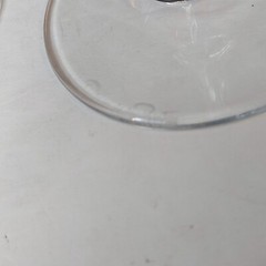 Vtg Oscar De La Renta Set Of 2 Crystal Stemware Glasses Gold Trim ~Signed~ MINT