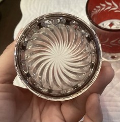 HTF Flint Glass Pillow Encircled / Midway #857 Ruby EAPG Tumblers – Set Of 4