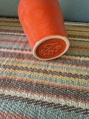 Fiesta FTCCO Tumbler Bathroom Happy Pumpkin Pristine 6.5 Oz Poppy Exclusive New