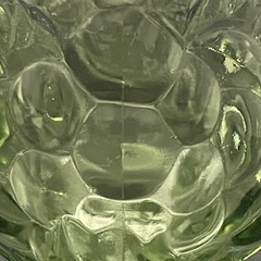 Hazel Atlas Avocado Green Shrimp Cocktail/Sherbet/Dessert Cups 7pc Made in USA