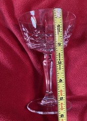 3 Vintage W.M.Dalton Cherbourg Crystal Champagne/Sherbet Glasses –