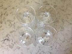 Set of 4 Godinger Shannon Dublin Pattern Crystal Iced Tea Glasses 14 oz.
