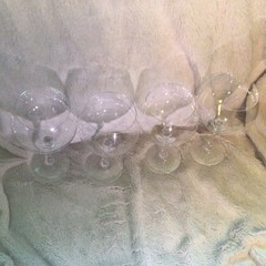 Set Of 4 Waterford Crystal Robert Mondavi Chardonnay Wine Glasses 8 1/2 Inches