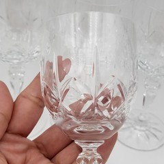 5 Pcs Galway Irish Crystal Kylemore Wine Goblets 5.5″ Tall