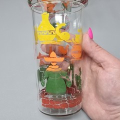 4 – Vtg Southwestern Ombré MCM Tumblers Glasses Iced Tea Cactus Donkey, Sombrero