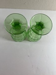 Depression Glass Colonial Block Pattern Water Goblet-Hazel Atlas Glass Company