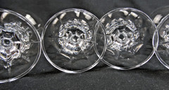 Set of 6 Bohemia Crystalex Queen Anne’s Lace Etched Wine Glasses Beautiful!
