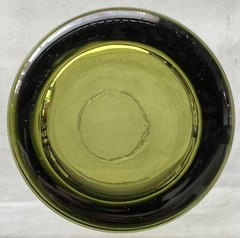 Libbey Glass Co. PERCEPTION Set Of Four Olive Green Coolers Tumblers 16 Oz LOT#1
