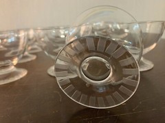 4 Champagne Glasses Model Briançon Crystal By Daum (Price Per Unit) Mod1