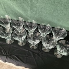 Vtg Swedish Northstar Juice/cordial Glasses 10, Cut Stars, 4 Oz, Lovely