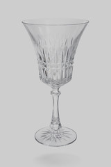 8 Rare Tiffin-Franciscan Blown Glass Crystal Wine Glasses #15098 Art Deco 7.5″