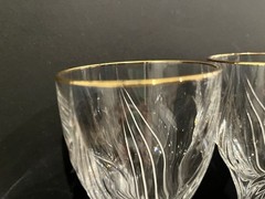 Lenox Debut- Gold Wine Glasses 7 3/8” Set of 2, Excellent