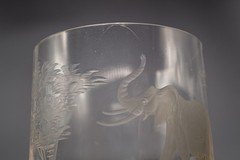 CRACK – Queen Lace Crystal «Kenyan African» Elephant 10 OZ Tumbler -3 7/8″ #G