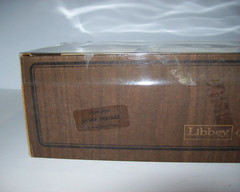 Vintage Mid Century Modern LIBBY Silver Leaf Frosted Glasses, Set of 6, NEW