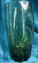 Vintage Avocado Green Swirl Glasses 16 Oz – Set Of 5 Libby …..bx