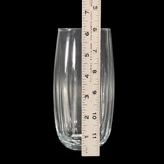 5ct 20oz Libbey Crisa Clear Glass Ribbed Tumbler Glasses 6.25 in H