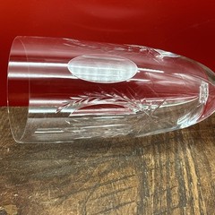 Tiffin Franciscan Glass Elegance 17377 R Cut Ice Tea Goblet Bubble Stem Crystal