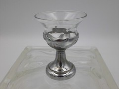 Vintage Farber Bros Krome Kraft Clear Glassware.