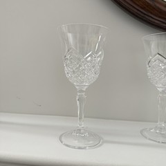 Crystal De Flandre France Genuine Lead Crystal Set Of 4 Glasses Water Wine EUC