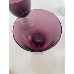 6 Fostoria American Lady Amethyst Water Goblets