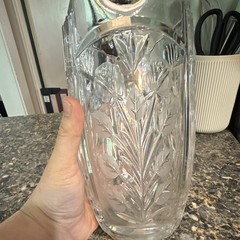 VTG Crystal Clear Industries Darlington Pitcher 24% Lead Polish Crystal 48oz