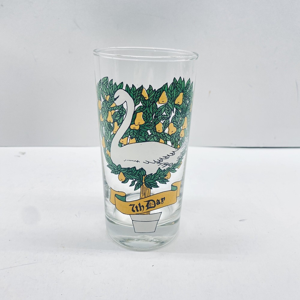 Vtg Indiana Glass Tumbler 12 Days of Christmas Day 3 -Three French Hens