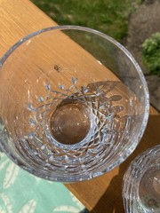 NEW! Set Of 2! Waterford Lismore Stemless Wine Deep Glasses 15 Oz