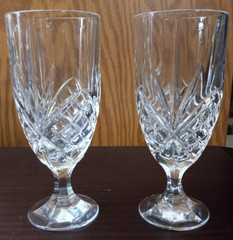 Godinger Lead Crystal Tea Glasses (2ct.) – 16oz. – Used