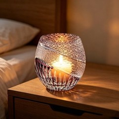 Edo Kiriko Crystal Whiskey Glass 11 oz Hand-Cut Japanese Cocktail Tumbler Purple