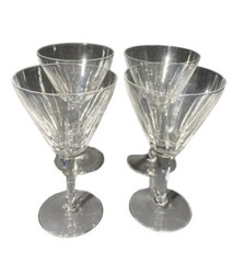 VILLEROY & BOCH CRYSTAL 4 WHITE WINE GOBLETS WADGASSEN SAAR V B