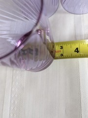Cristal d’Arques Alexandrite Neodymium Color Changing Swirl Tumbler Set of Seven