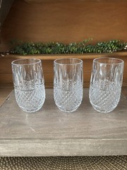 Set of 3 Mikasa Crystal Delano Highball Tumblers 5.5″ x 2.75″ ~NICE~