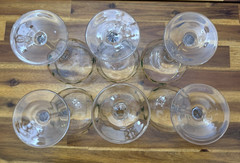 Lenox Holiday 16 oz. Balloon Wine Glasses, SET of 6 ~ Gold Trim, 8.25″ MINT