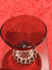 Gorgeous Vintage Anchor Hocking Royal Ruby Berwick Boopie Champagne Glasses 4pc