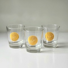 3 Vintage United States Marine Corps Cocktail Lowball Glasses Tumblers Military
