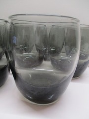 Set Of 12 Roly Poly Smokey Gray 3 3/4″ (11oz) Bar Glasses