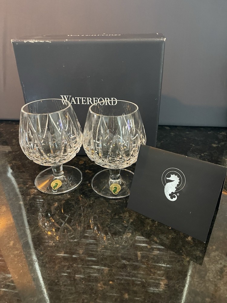 Waterford Crystal Fitzgerald Brandy Balloon Set Of 2 With Original Packaging