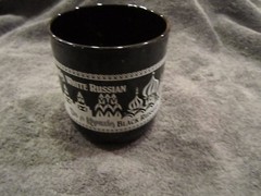 Vtg. Libbey Metropolitan Black Amethyst Double Old Fashioned Tumbler Kahlua