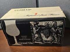 8 13 oz Wine Taster Glasses Grand Vin By J.G. Durand Imported From France