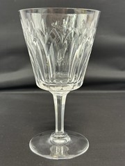 VTG 6 Stuart England Abbey Pattern Water Goblet Wine Glasses Discontinued Marked