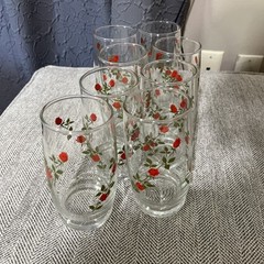 Set Of 8 Climbing Roses Glasses